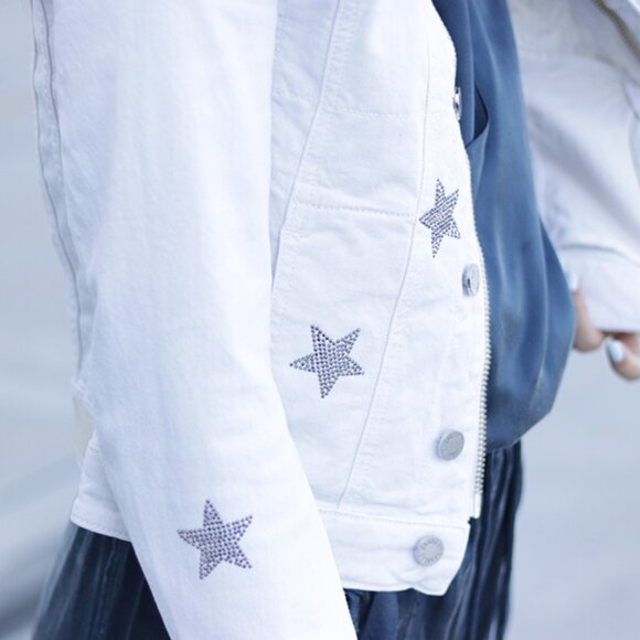 NWT - Zadig & Voltaire Kioki Multi Strass Jacket WHITE SHCA3404F✨ - Picture 7 of 13